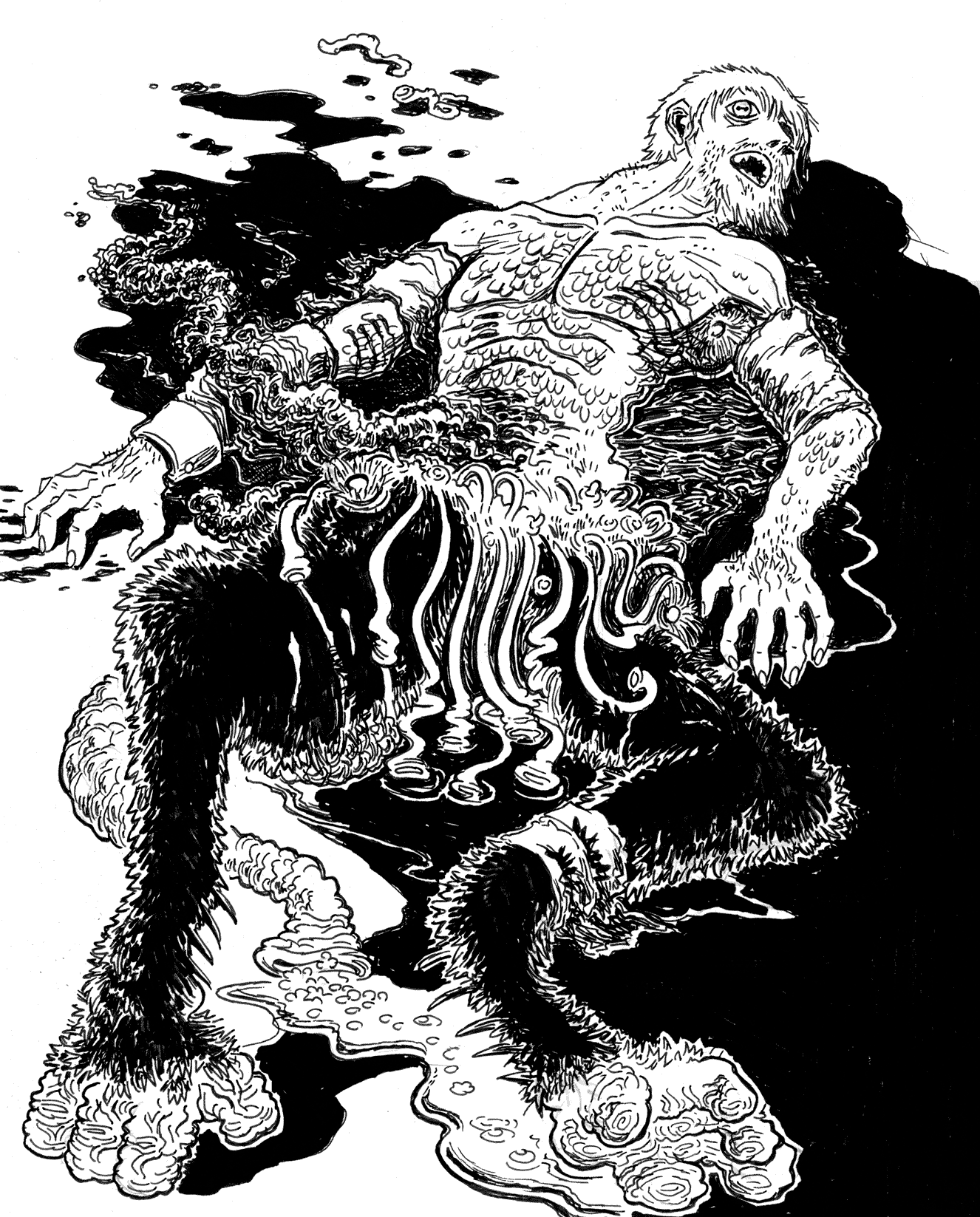 Lovecraft Sketch MWF: The Dunwich Horror #2