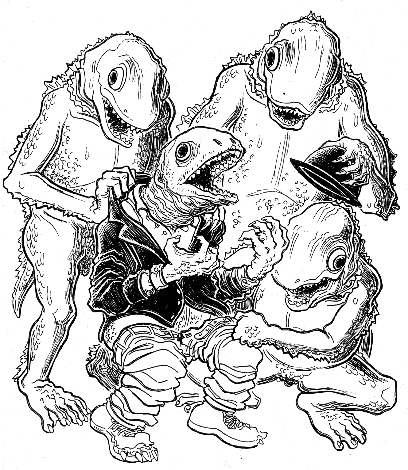 Lovecraft Sketch MWF: Deep Ones